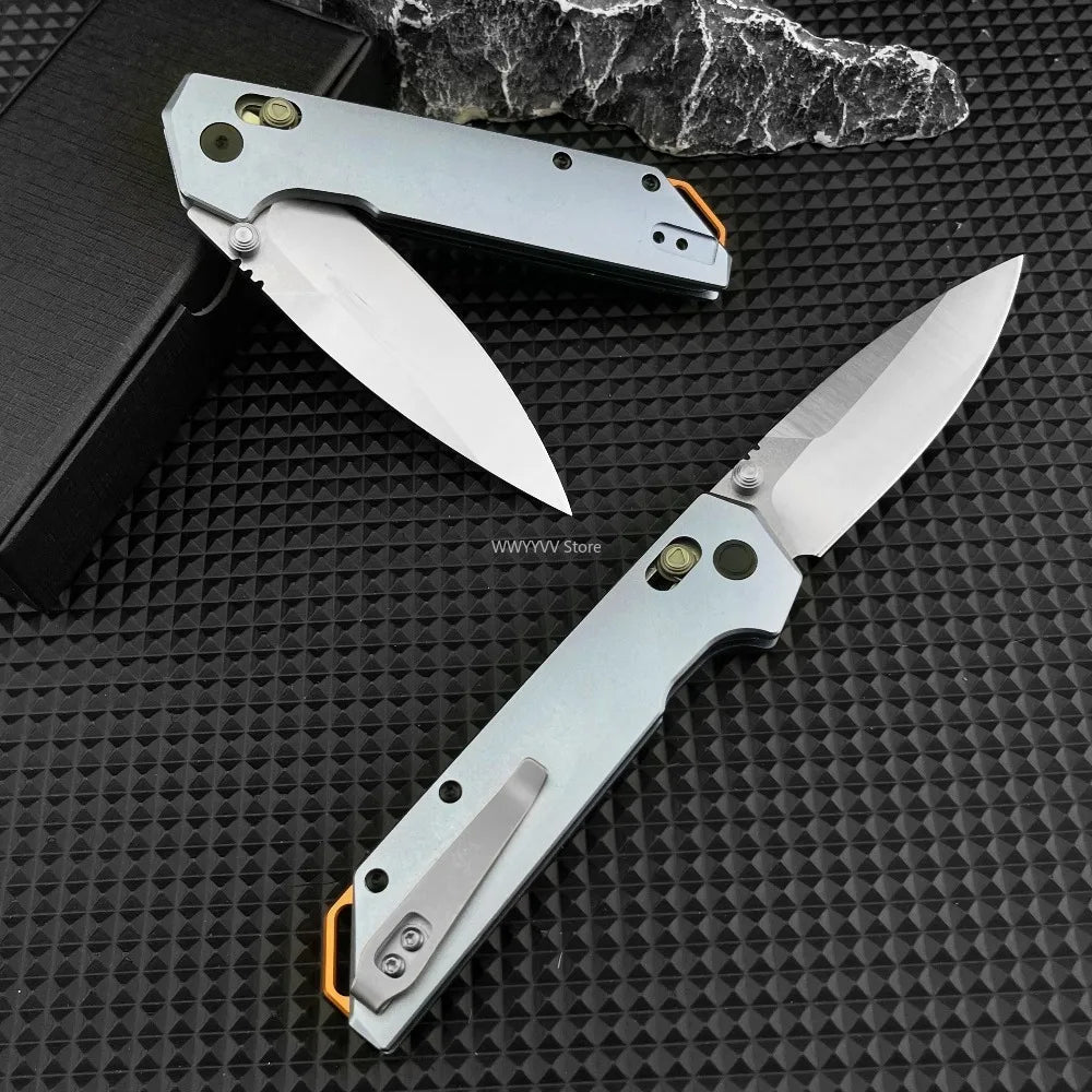 Lightweight Camping Folding Knife, Premium 440C Blade with Carbon Fiber Handle, Versatile Outdoor Gear