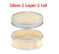 Bamboo Food Steamer basket with Stainless Steel Banding