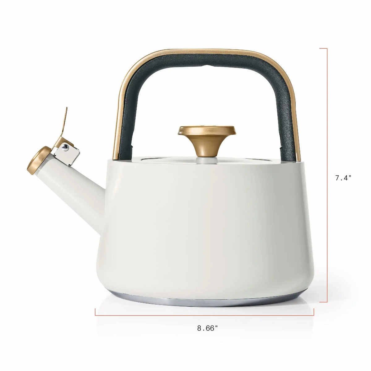 Beautiful 1.8L Ceramic Non-Stick Stovetop Tea Kettle, Sage Green by Drew Barrymore