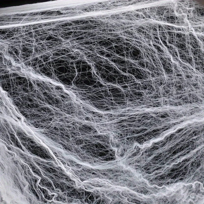 Halloween Decoration Outdoor 59'' Giant Spider with 400 sqft Spider Web, Outside Decor, Stretchy Triangular Spiderweb 23 x 18 ft for Yard, Haunted House, Photobooth Props