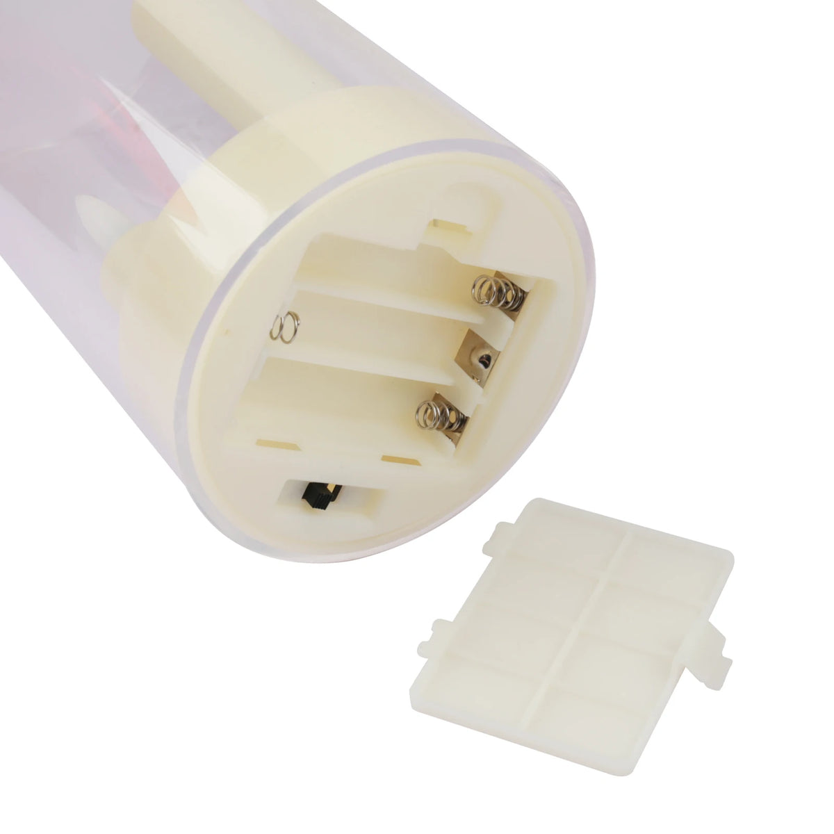 Flameless  Acrylic Short 3 in 1 Taper Candles, Warm Light Flickering Flameless Pillar, LED Electronic Tealight Battery Operated Decor