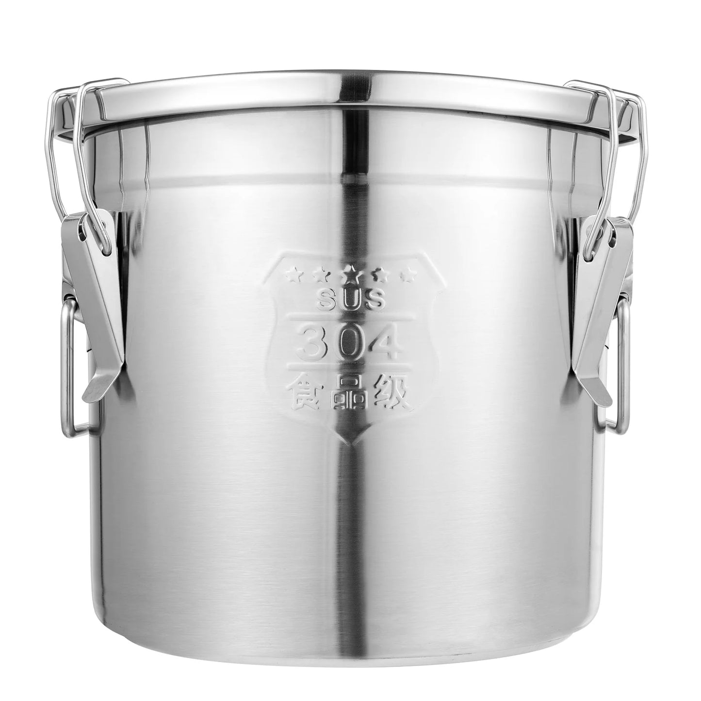 12L 304 Stainless Steel Kitchen Container for Rice, Oil, Airtight Durable, Corrosion Resistant