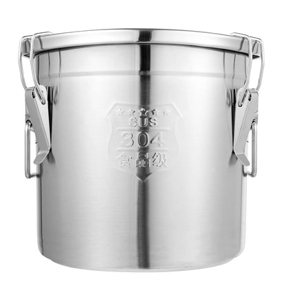 12L 304 Stainless Steel Kitchen Container for Rice, Oil, Airtight Durable, Corrosion Resistant