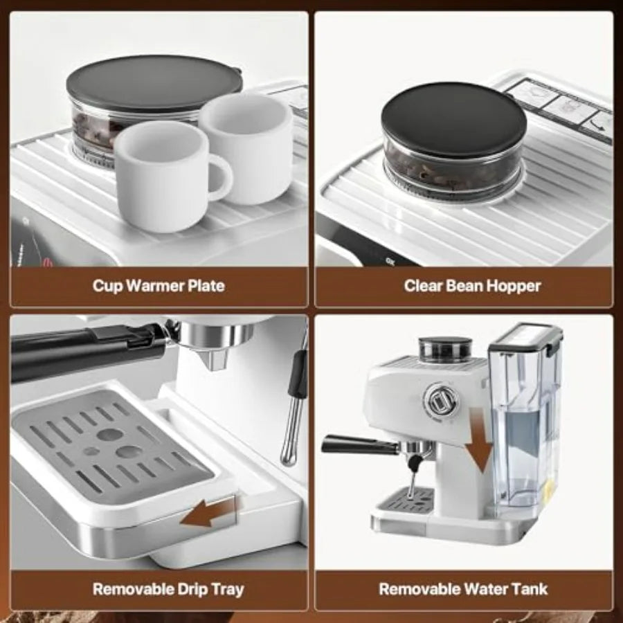 Professional Home Espresso Coffee Machine With Fast Heating for Cappuccino Latte