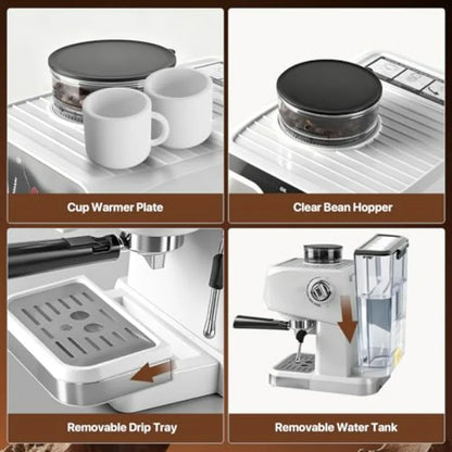 Professional Home Espresso Coffee Machine With Fast Heating for Cappuccino Latte
