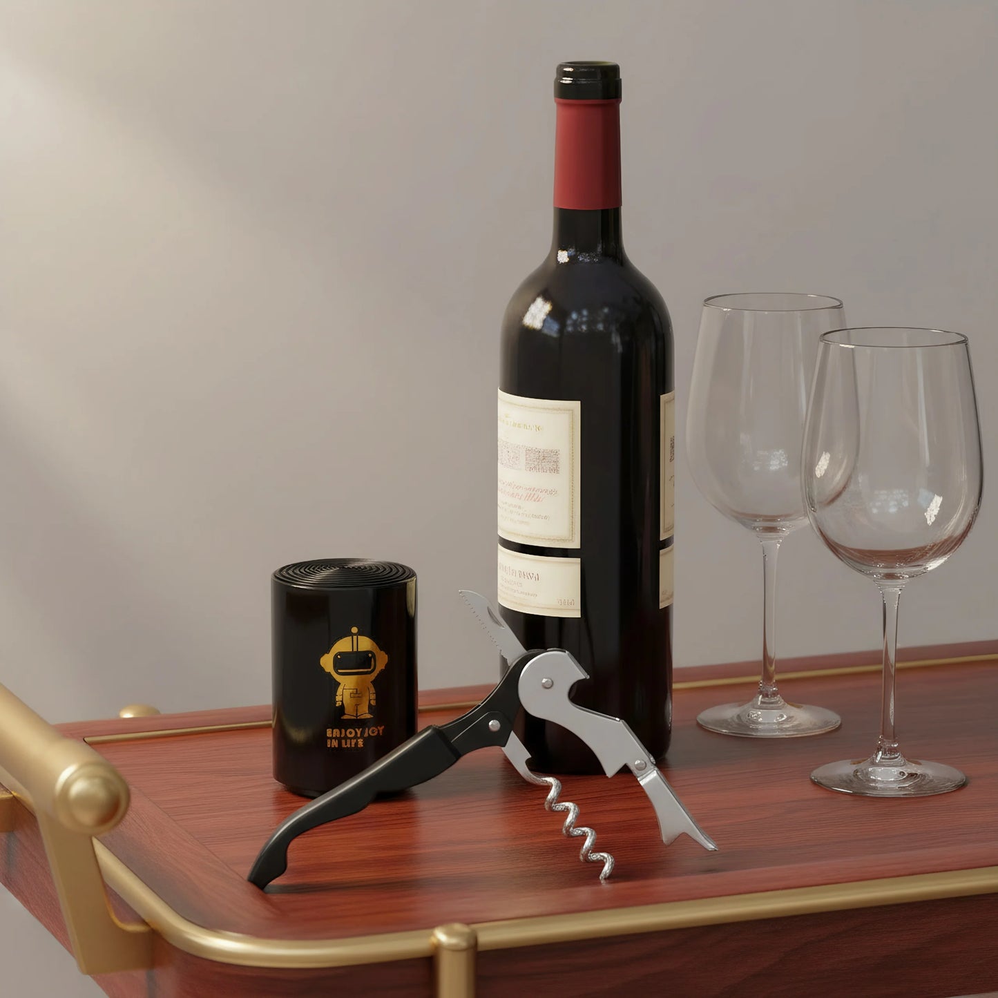 1-Pack Easy Grip Opener - New Year's Eve Party Prep for Bottles and Jars in Silver Finish
