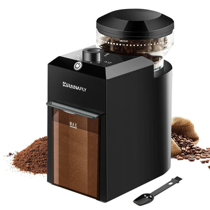 Automatic Burr Coffee Grinder With 28 Adjustable Gears for Espresso French Press Drip Coffee