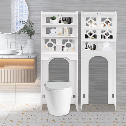 Bathroom Floor Cabinet, 4 Tier Over The Toilet Storage