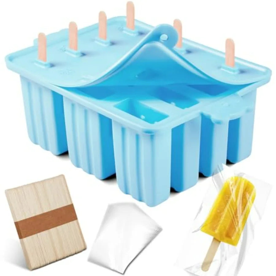 Popsicles Molds, Bpa-free Food Grade Maker With 50 Popsicle Sticks 50 Popsicle Bags