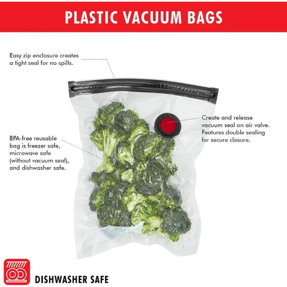 Vacuum Sealer Machine Starter Set with Airtight Glass Food Storage Container