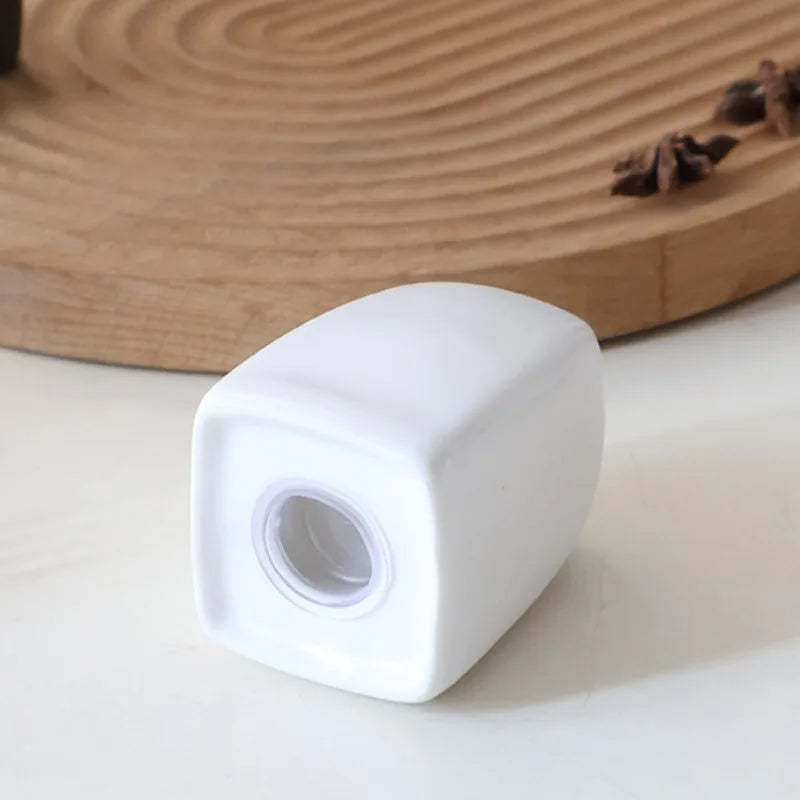 Japanese Simple Black White Ceramics Seasoning Bottle Set, Porcelain Pepper Shaker Salt or Spice