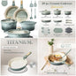 20Pcs Titanium Cookware Set, Non Stick with Detachable Handle