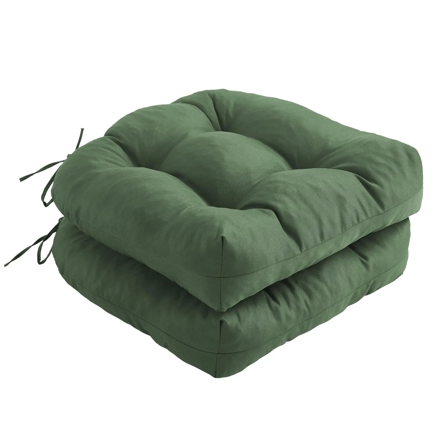 Outdoor Chair Cushions Set of 2, with Ties, 19x19+5” Tufted , Waterproof