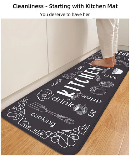 Kitchen Carpet Washable, Non-Slip, Absorbent Kitchen Mat