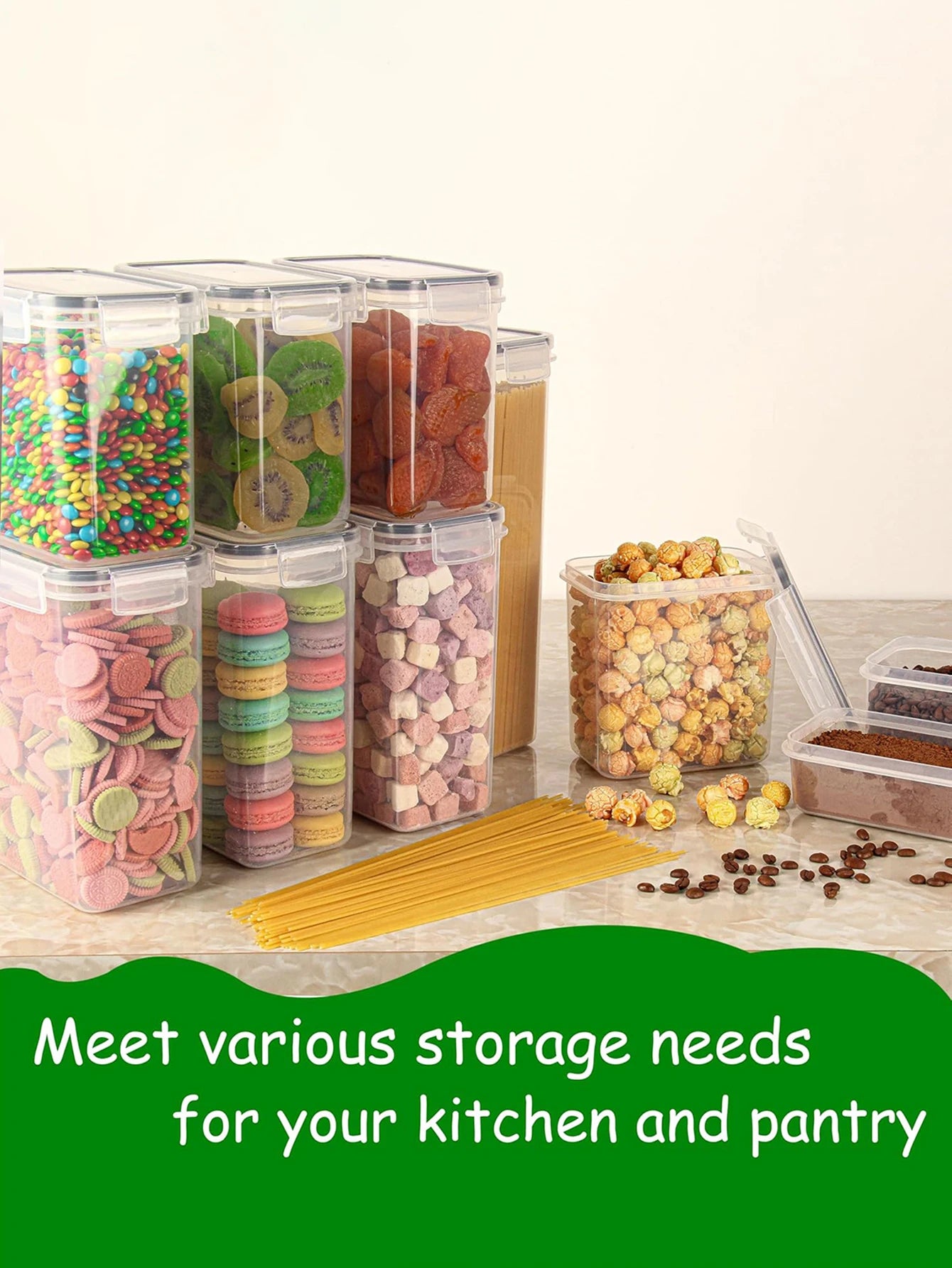 42pcs Sealed food storage containers with lids
