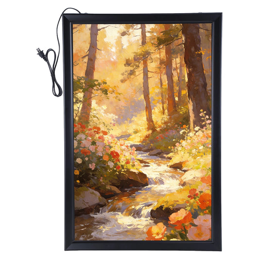 Wall Mounted LED Lightbox Frame 15.7 X 23.6in/ 23.6 X 35.4in with Dimmer Switch
