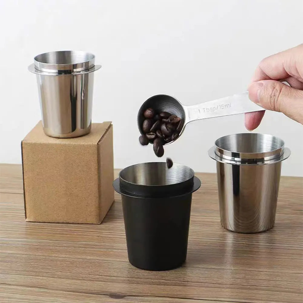 Stainless Steel Coffee Bean Measuring Cup for Espresso Machine
