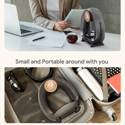 MINI Q Coffee Maker, Portable Machine Compatible with Coffee Powder & Tea