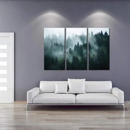 Photographic Dark Tree Misty Landscape Art