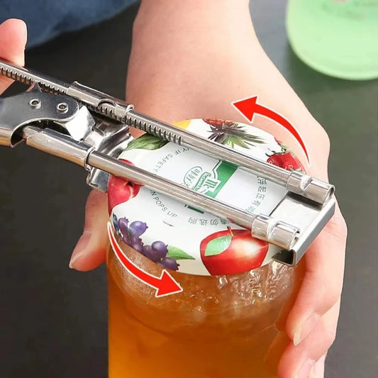 Adjustable Stainless Steel Non-Slip Multifunction Bottle Opener