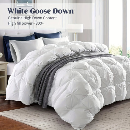 Luxurious All-Season Goose Down Feather Comforter, Duvet Insert