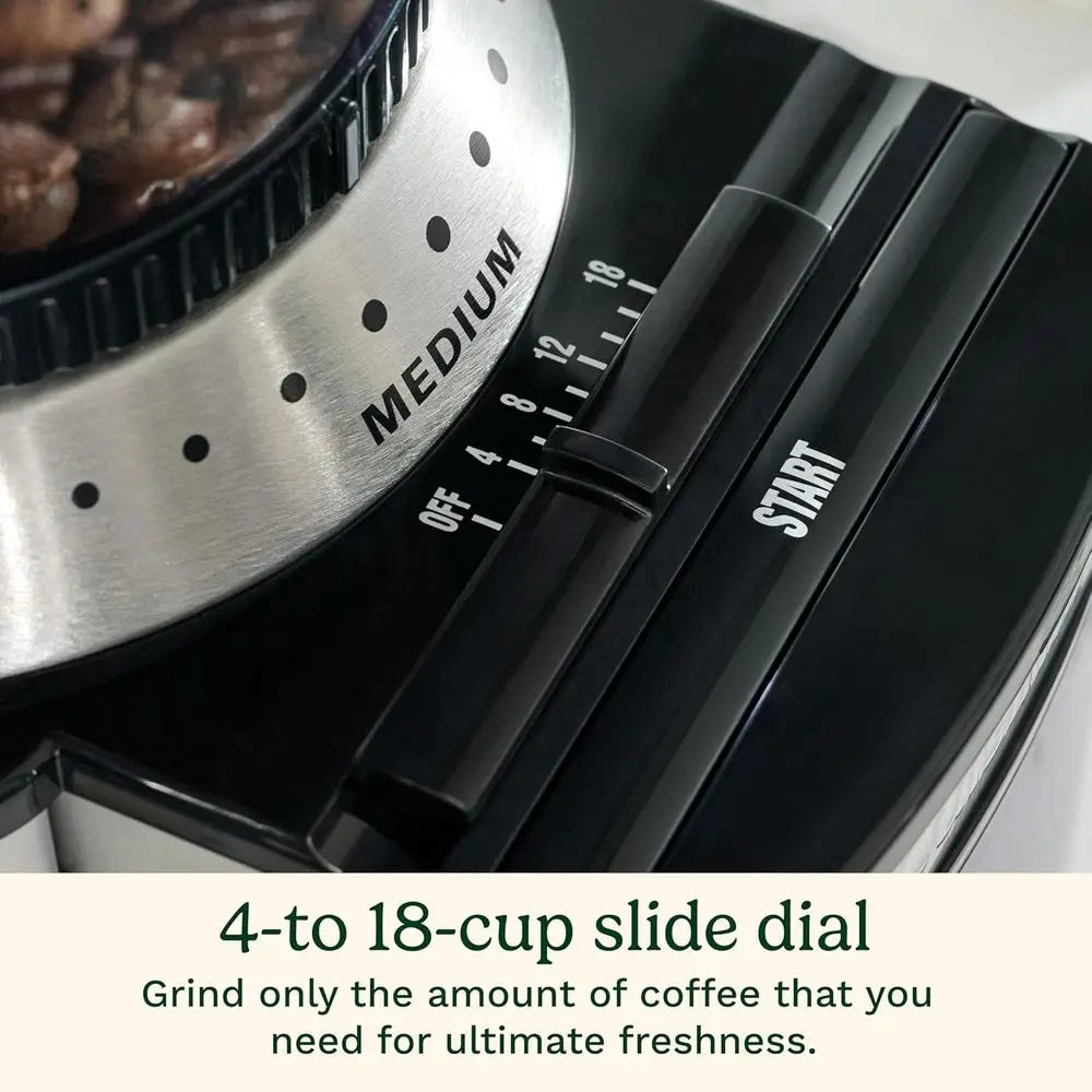 Electric One-Touch Automatic Burr Coffee Grinder with 18-Position Grind Selector