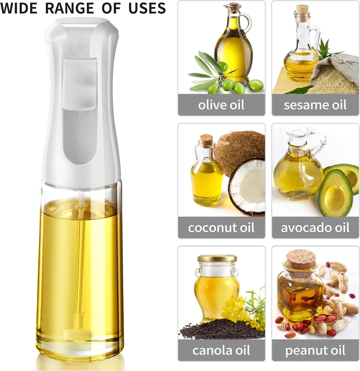 Oil Sprayer for Cooking - 200ml Glass Mister