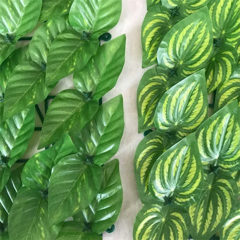 Artificial Ivy Hedge Green Leaf Fence Panels Faux Privacy Fence Screen for Home Outdoor Garden Balcony Decoration