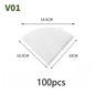 50/100pcs Disposable Cone Coffee Filter Paper for Pouring and Drip Coffee Machines