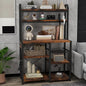 6Tier Storage Rack with Microwave Stand for Coffee Bar with Wire Drawer,Spacious
