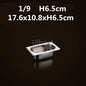 Square pot Kitchen Pans, 304 stainless steel 1/9 1/6 1/4 1/3 Food Chafing pans, Buffet Containers Lid 0.7 mm