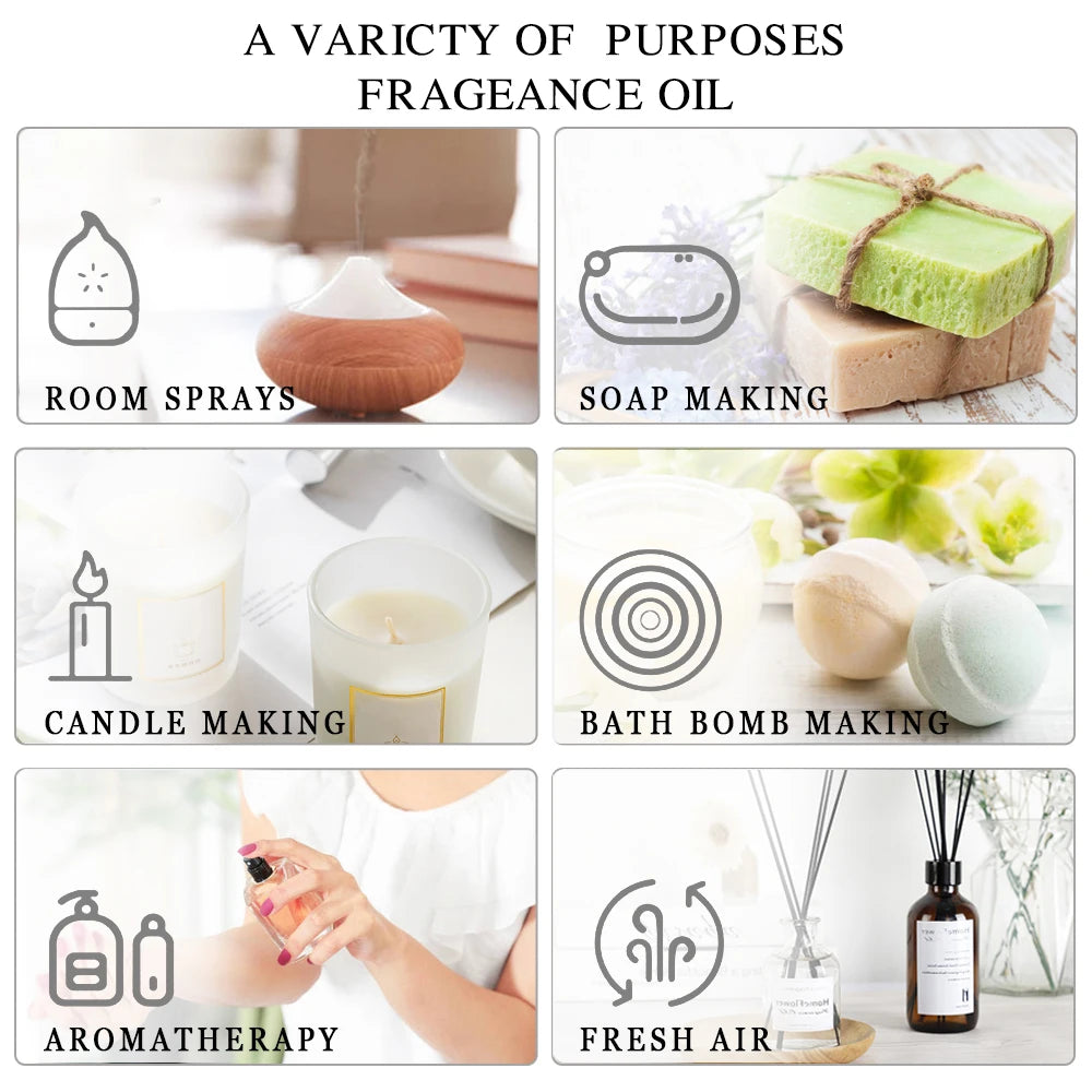 20 Bottles Essential Oils Kit Set, Lavender Jasmine Eucalyptus Vanilla Sandalwood Sweet Orange Geranium Patchouli