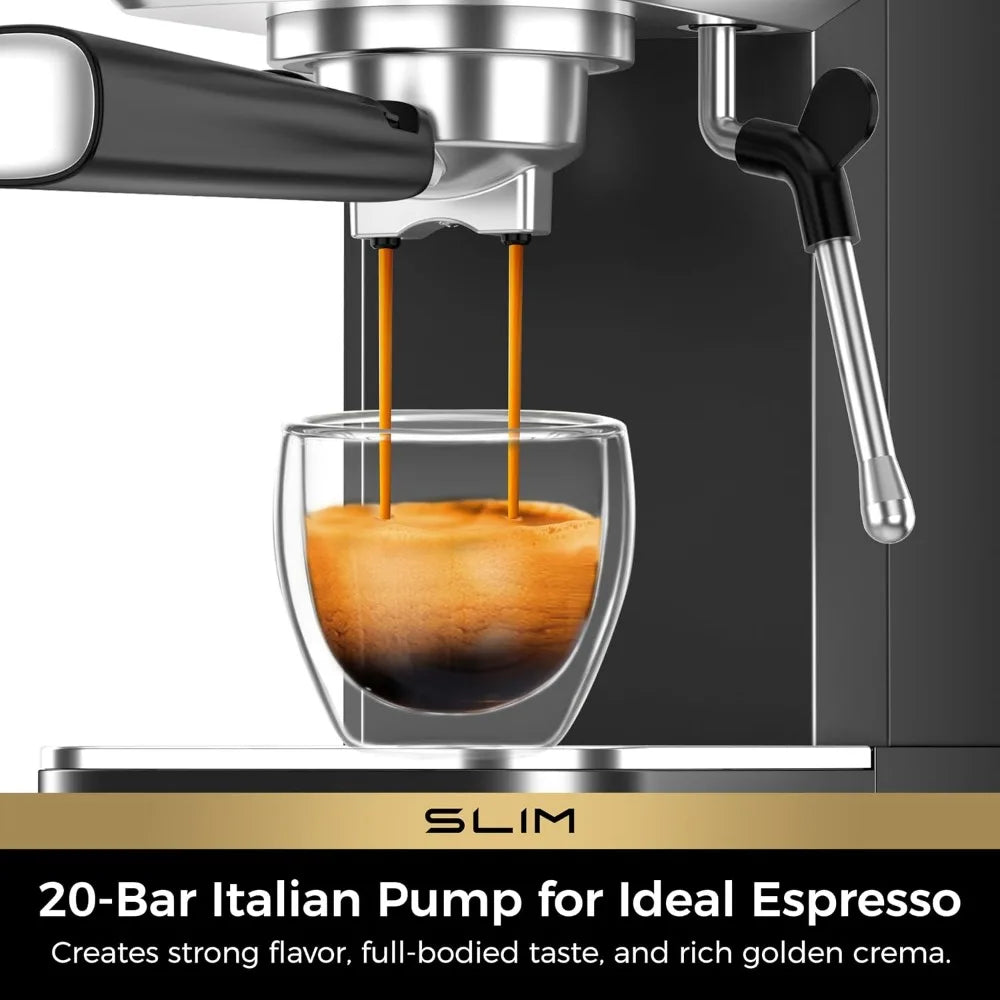 20 Bar Espresso Machine with Milk Frother,Perfect for Home Latte & Cappuccino