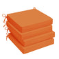 Outdoor Chair Cushions, Pack of 4, Water Resistant with Ties
