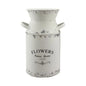 Galvanized White Milk Can, Antique Retro Vase
