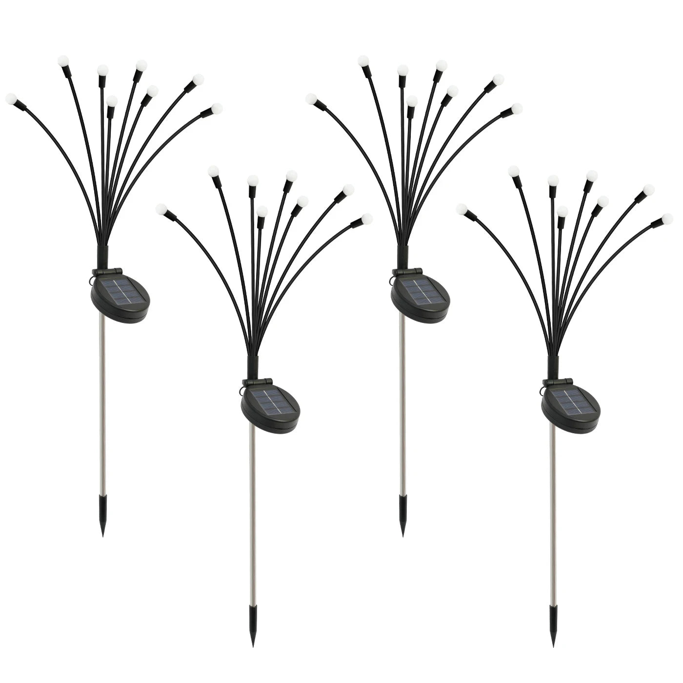 8-Head Solar Firefly LED Lights ,Waterproof High Flexibility Yard Patio Pathway Holiday