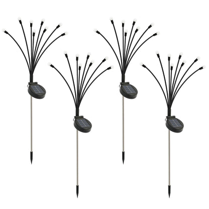 8-Head Solar Firefly LED Lights ,Waterproof High Flexibility Yard Patio Pathway Holiday