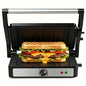 2-Slice Sandwich Maker, 900W Indoor Grill & Panini Press, Adjustable Temperature Control, 180° Flat Opening, Cool-Touch Handle