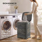 Laundry Hamper With Wheels, Plastic Laundry Basket, 19.8 Gallons (75 L), Slim Storage Basket, For Bathroom, Bedroom
