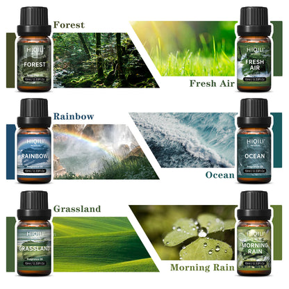 Fragrance Oils Set-Nature Theme | TOP 6 Gift Set Use For Aromatherapy, Diffuser