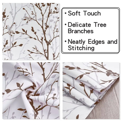 Branch Printed Curtain Valance, 18 Inches long