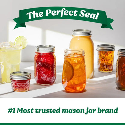 Canning Jar Lids Silver Metal Caps for Mason Jars 2.4 oz 12 Pack for Home Preserving