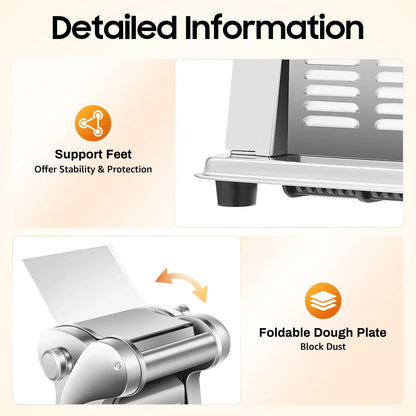 Electric Pasta Maker Machine, Adjustable Thickness