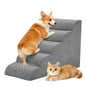 3-5 Step High-Density Foam Dog Stairs, Ramp for Small Dogs, Indoor Non-Slip Pet Ladder