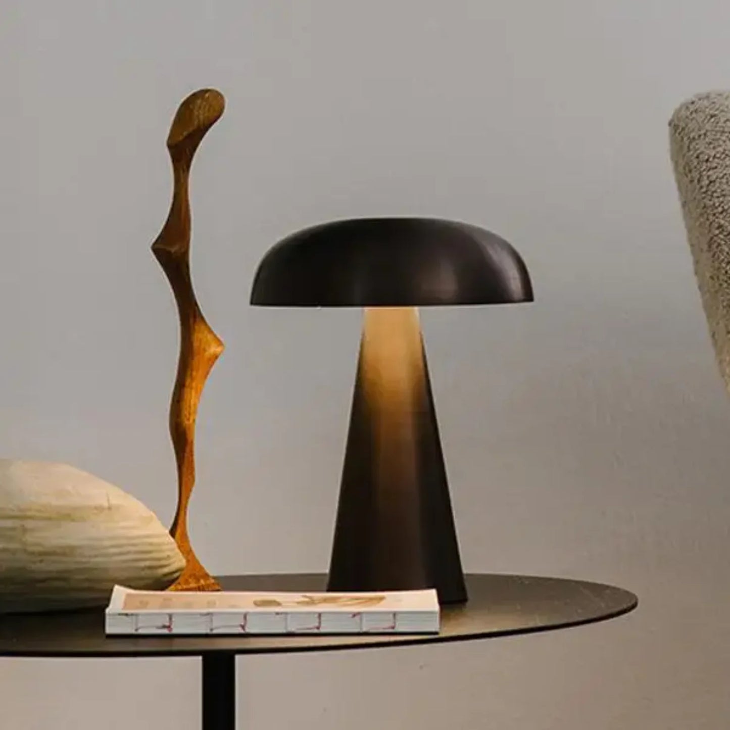 Mushroom Lamp LED Table Lamps, Touch Dimming Rechargeable