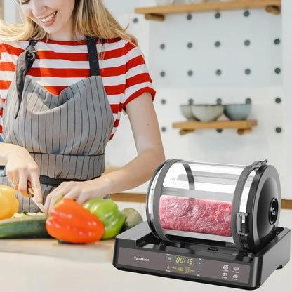 Vacuum Tumbler Marinator for Meat or Vegetable with Leak Proof Clip