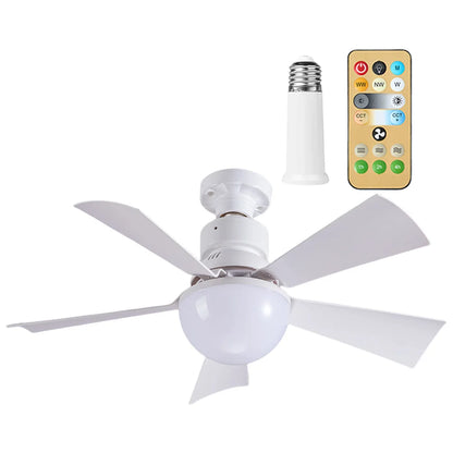 30/40W Ceiling Fan With Light, Remote Control Dimming