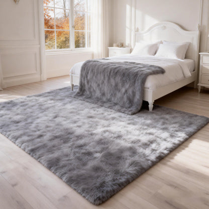 6x9 Ft Large Shag Rugs for Living Room Decor, Tie-Dyed Ultra Soft Fluffy Furry Area Rugs for Bedroom Indoor Floor