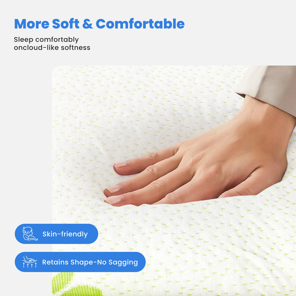400g Bamboo Viscose Mattress Topper, Ultra Soft Pillow Top Mattress Pad with Stretchable Pockets, Breathable Cooling Topper