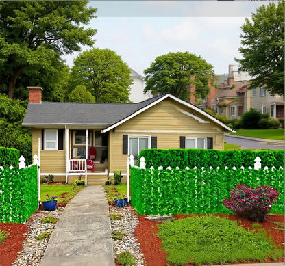 Artificial Ivy Hedge Green Leaf Fence Panels Faux Privacy Fence Screen for Home Outdoor Garden Balcony Decoration